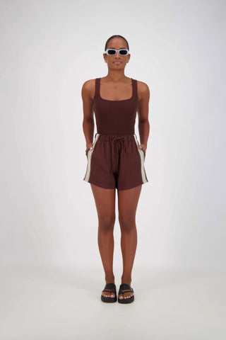Panarea Shorts - Brown - Shorts - Jasmine Alexa - The Soho Movement
