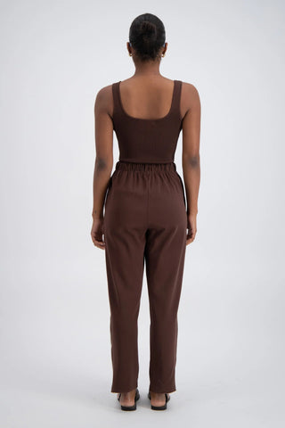 Panarea Trackpant - Brown - Trackpants - Jasmine Alexa - The Soho Movement