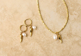 Perla Chilli Necklace - Gold - Necklaces - Indigo and Wolfe - The Soho Movement