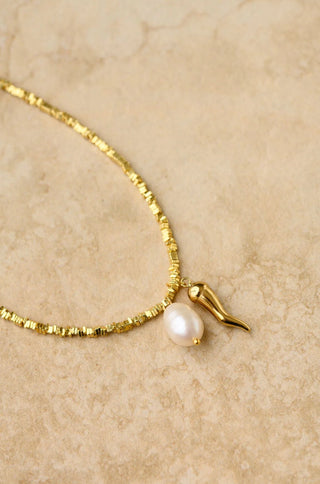 Perla Chilli Necklace - Gold - Necklaces - Indigo and Wolfe - The Soho Movement