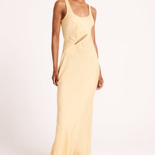 Rei Cupro Dress - Straw - Nude Lucy - The Soho Movement