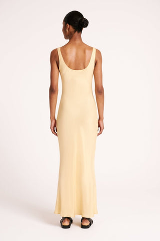 Rei Cupro Dress - Straw - Nude Lucy - The Soho Movement