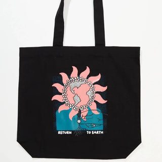 Return To Earth Recycled Tote - Black - Afends - The Soho Movement