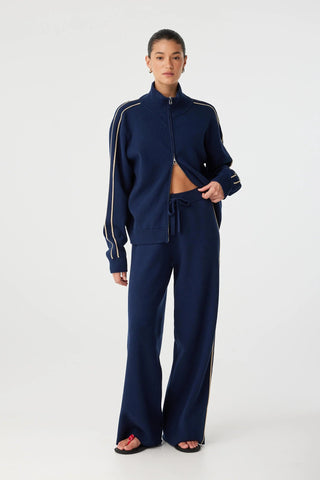 Rome Pant - Navy - Knitted pants - Arcaa Movement - The Soho Movement