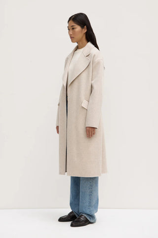 Sadie Single Breasted Coat - Oat Marle - Coats & Jackets - Assembly Label - The Soho Movement