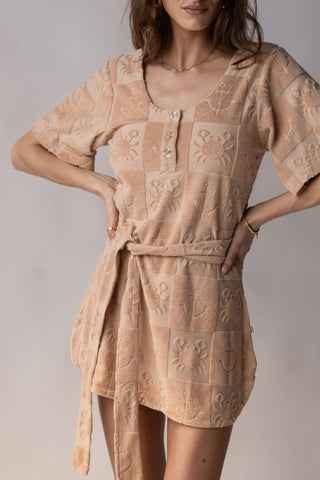Seaside Terry Dress - Macadamia - Dresses - Araminta James - The Soho Movement