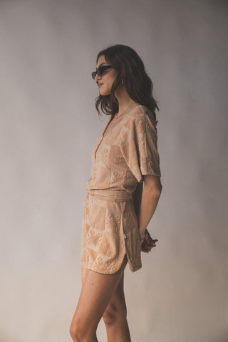 Seaside Terry Dress - Macadamia - Dresses - Araminta James - The Soho Movement
