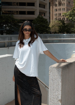 Slay Hemp Oversized Tee - White - Tees - Afends - The Soho Movement