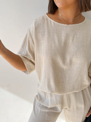 Staple Tee - Oat - Shirts & Tops - The Soho Movement - The Soho Movement