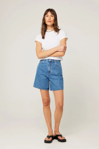 Super Mirage Evie - Dark Blue - Denim Short - Rollas - The Soho Movement