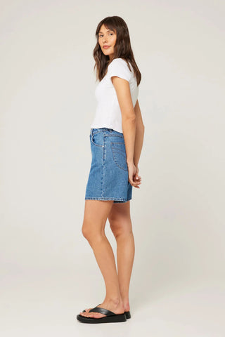 Super Mirage Evie - Dark Blue - Denim Short - Rollas - The Soho Movement