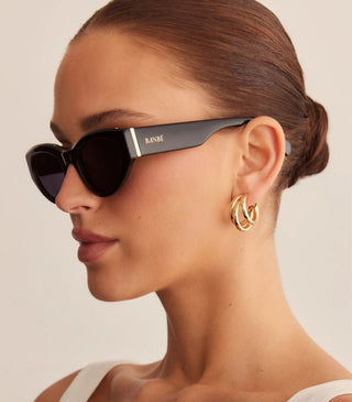 The Alba - Black/Black - Sunglasses - Banbé - The Soho Movement