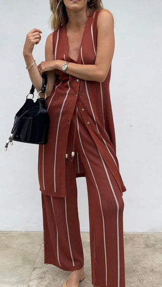 The Camden Knit Pants - Tuscan - Knitted pants - Sancia - The Soho Movement