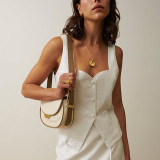 The Charlotte Vest - White - Shirts & Tops - Sancia - The Soho Movement