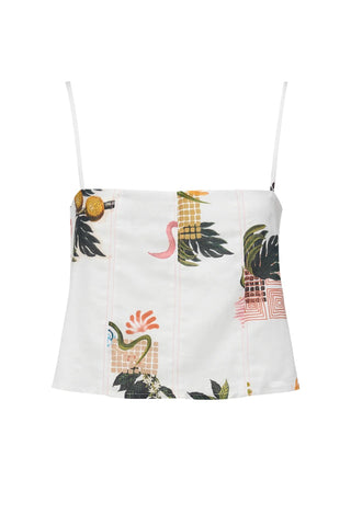 The Effie Top - Valencia Print - Tops - Sancia - The Soho Movement