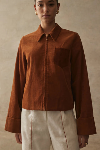 The Lennon Jacket - Brandy Cord - Coats & Jackets - Sancia - The Soho Movement