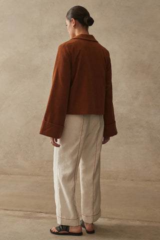 The Lennon Jacket - Brandy Cord - Coats & Jackets - Sancia - The Soho Movement