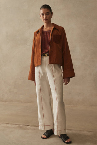 The Lennon Jacket - Brandy Cord - Coats & Jackets - Sancia - The Soho Movement