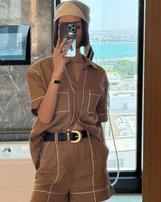 The Lydian Shirt - Honey - Shirts & Tops - Sancia - The Soho Movement