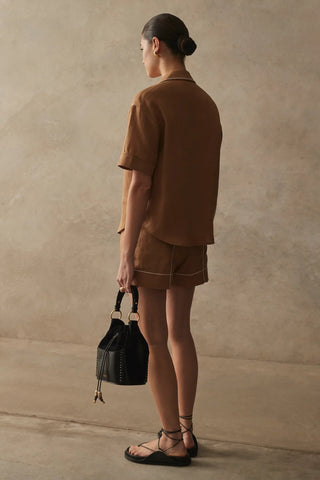 The Lydian Shirt - Honey - Shirts & Tops - Sancia - The Soho Movement