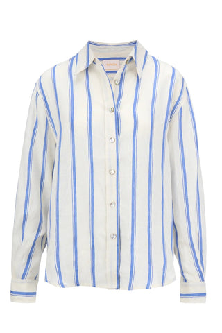 The Salma Shirt - Riveria Stripe - Shirts & Tops - Sancia - The Soho Movement