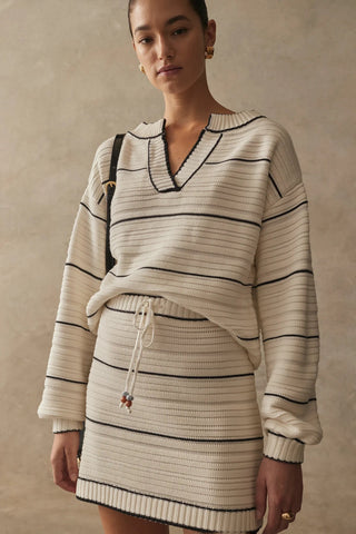 The Serena Knit Jumper - Deco - Knitwear - Sancia - The Soho Movement