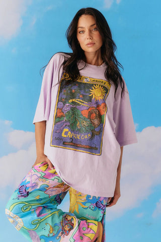 The Very Oversized Capricorn Tee - Lilac - Tees - Sabbi - The Soho Movement