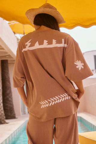 The Very Oversized Margie Tee - Stone - Tees - Sabbi - The Soho Movement