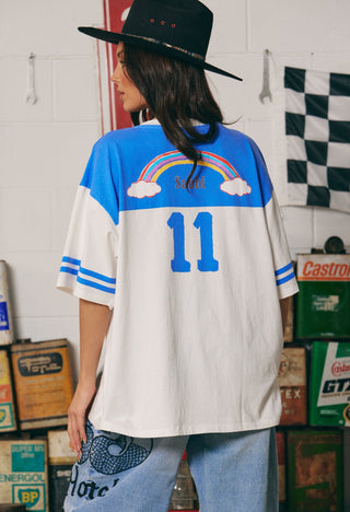 The Very Oversized Pony Club Tee - Blue - Tees - Sabbi - The Soho Movement