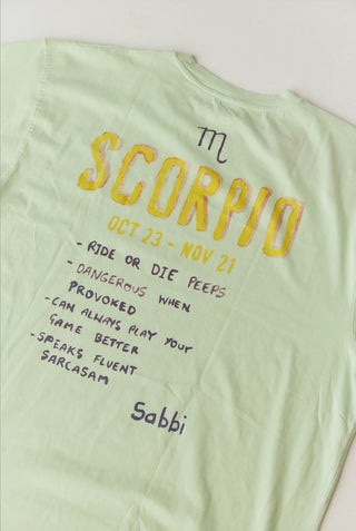 The Very Oversized Scorpio Tee - Bay Green - Tees - Sabbi - The Soho Movement