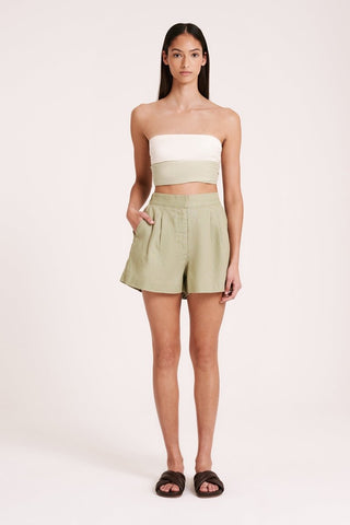 Thilda Tailored Short - Sage - Nude Lucy - The Soho Movement