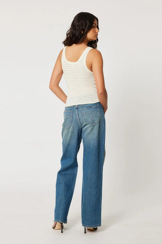 Toni Tank Edgar Knit - White - Singlet - Rollas - The Soho Movement