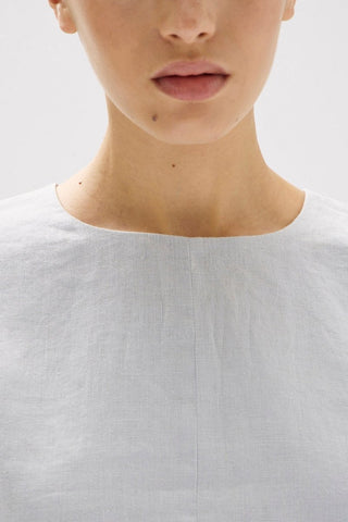 Tori Linen Top - Blue Haze - Tops - Assembly Label - The Soho Movement