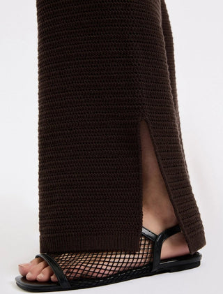 Willow Crochet Pants - Espresso - Nude Lucy - The Soho Movement