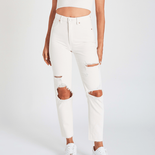 A 94 High Slim - White Fade Rip - Jeans - Abrand - The Soho Movement