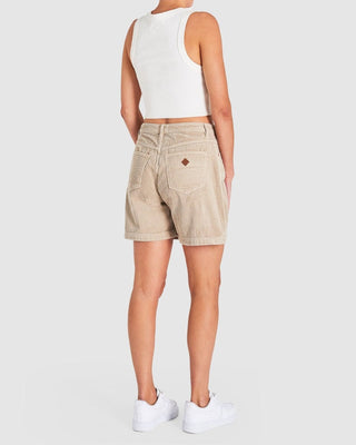 A Carrie Short - Sand Cord - Shorts - Abrand - The Soho Movement