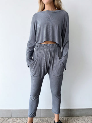 Active Long Sleeve - Stripe - Long sleeve tops - The Soho Movement - The Soho Movement