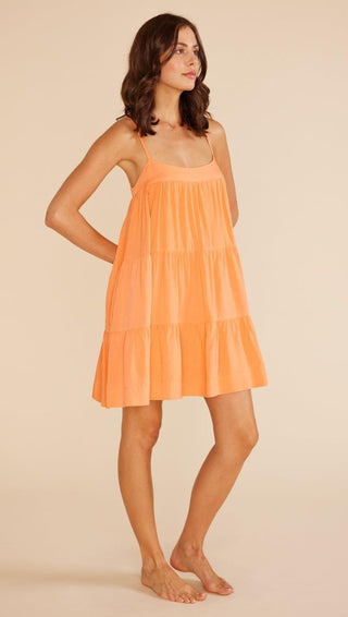 Eloise Tiered Mini Dress - Mandarin - Minkpink - The Soho Movement