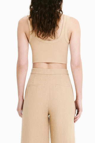 Hayes Waffle Tank - Dune - Singlet - Nude Lucy - The Soho Movement
