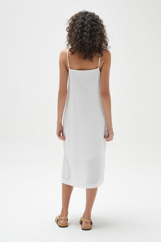 Linen Slip Dress - White - Dresses - Assembly Label - The Soho Movement