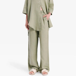 Lounge Linen Pant - Olive - Nude Lucy - The Soho Movement