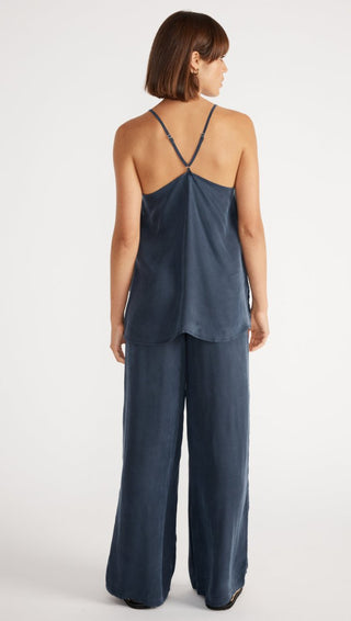 Nala Cupro Cami - Navy - Cami - Staple The Label - The Soho Movement