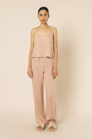 Nude Linen Lounge Cami - Clay - Nude Lucy - The Soho Movement