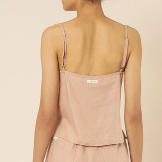 Nude Linen Lounge Cami - Clay - Nude Lucy - The Soho Movement