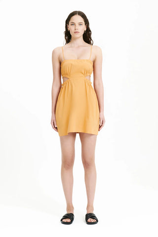 Oasis Cut Out Mini Dress - Mandarin - Nude Lucy - The Soho Movement