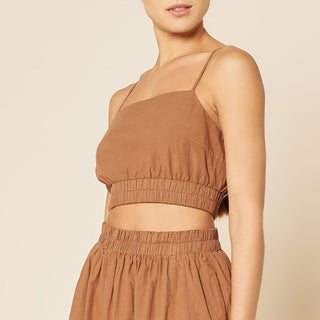 Odessa Poplin Crop Cami - Henna - Nude Lucy - The Soho Movement