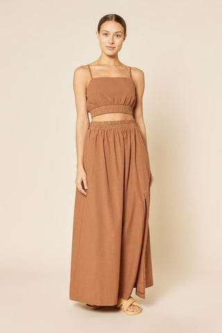 Odessa Poplin Crop Cami - Henna - Nude Lucy - The Soho Movement