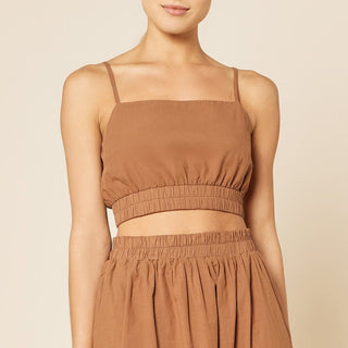 Odessa Poplin Crop Cami - Henna - Nude Lucy - The Soho Movement