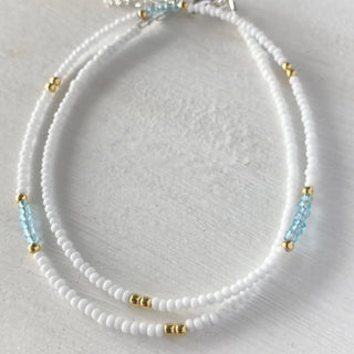 Seablue Beaded Necklace - Necklaces - Divine Creatures - The Soho Movement