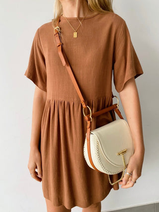 Soho Smock Dress - Tobacco - Dresses - The Soho Movement - The Soho Movement